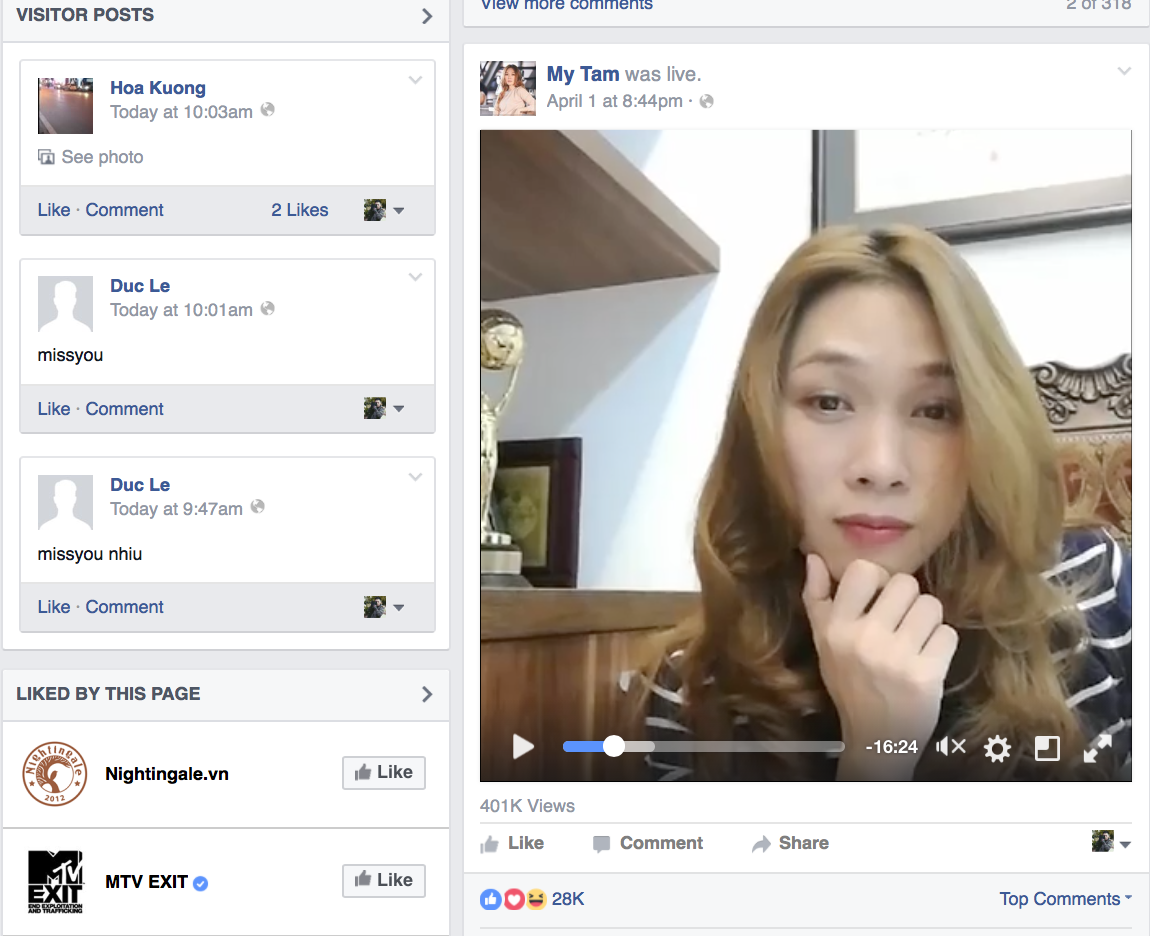 Live video Facebook ở Việt Nam ảnh 1 Live video Facebook o Viet Nam anh 1