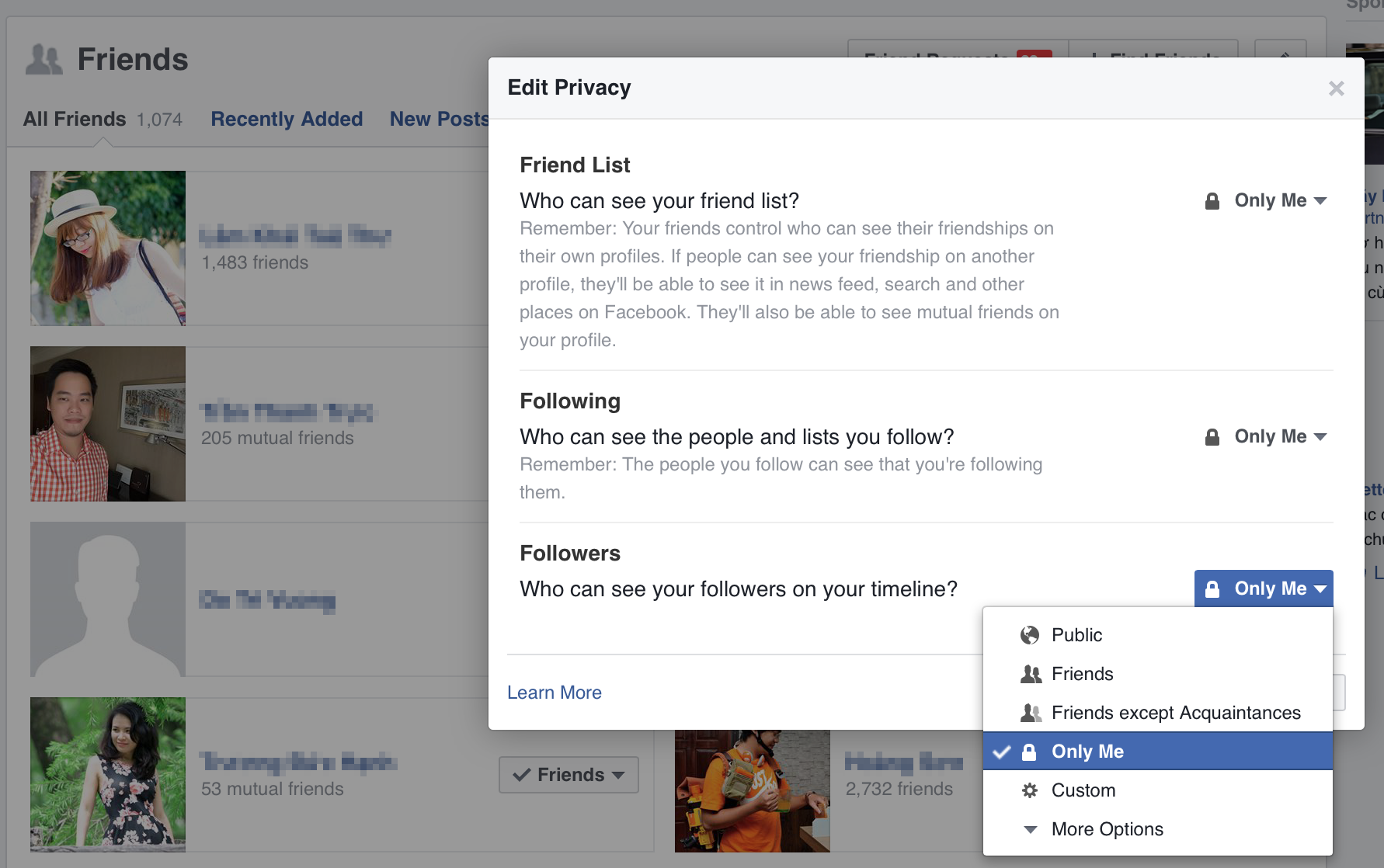 minh vua follow ai tren Facebook anh 1