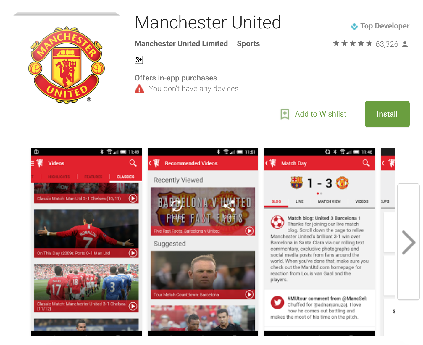 ung dung xem lich thi dau Ngoai hang Anh anh 4