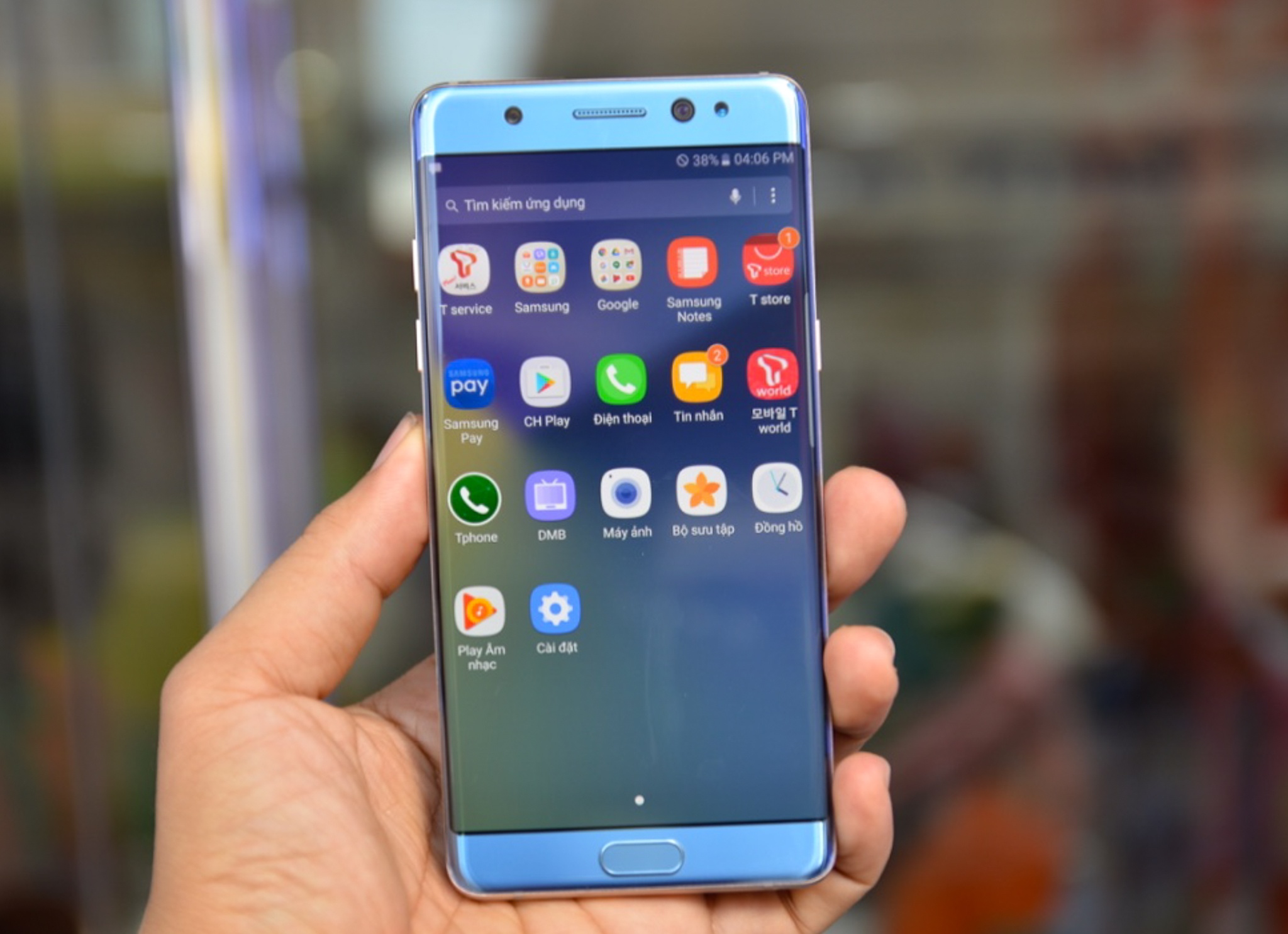 Mo hop Galaxy Note 7 mau xanh gia 21,9 trieu tai VN hinh anh