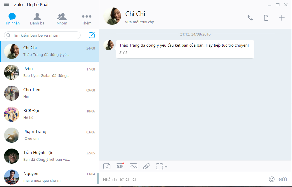 Zalo trên PC ảnh 1 Zalo tren PC anh 1