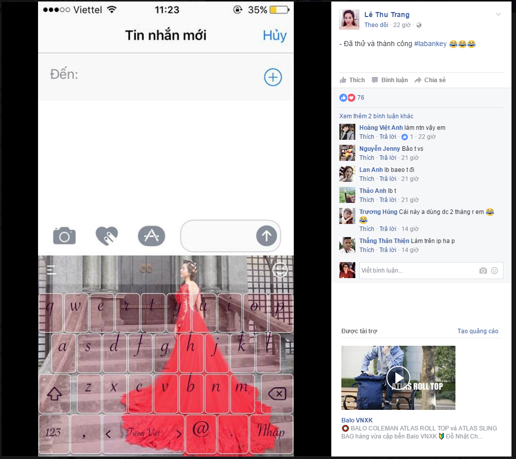 ban phim smartphone Laban Key anh 1