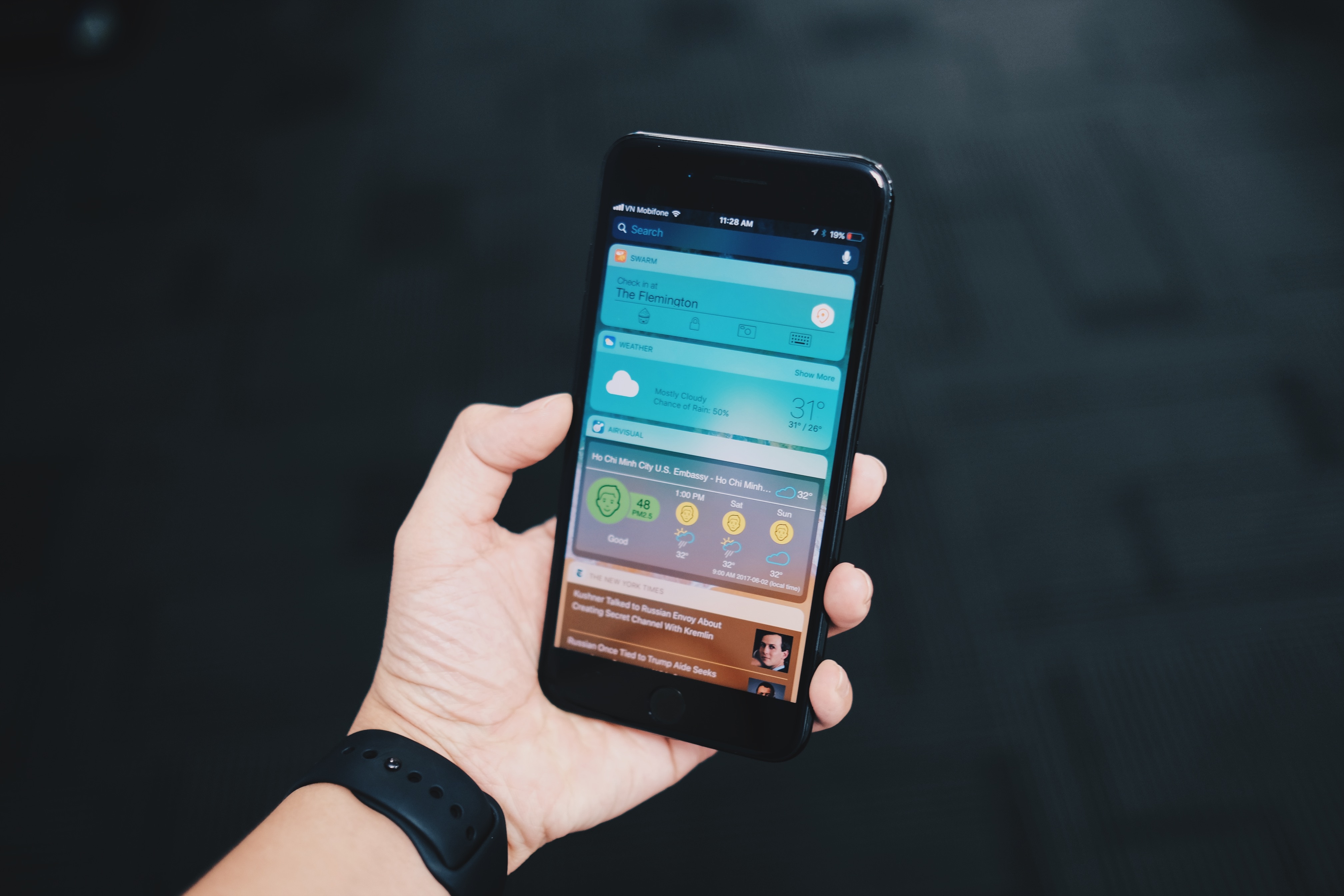 iOS 11 tren iPhone 7 Plus anh 2