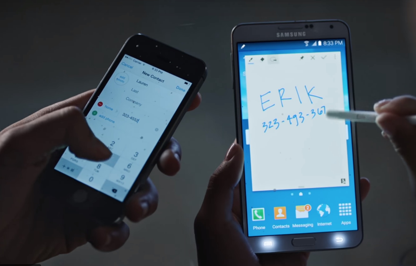 Samsung che iPhone lac hau, khuyen nguoi dung nang cap len Note 8 hinh anh