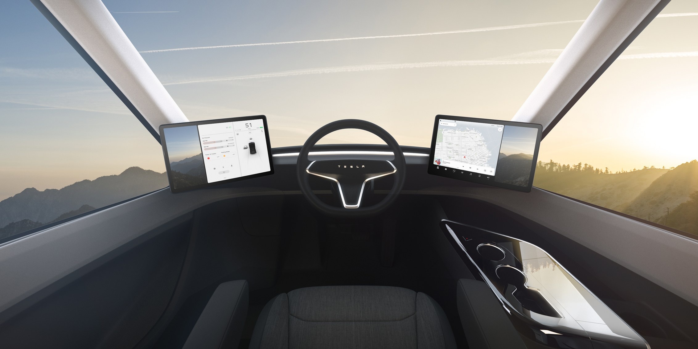 Tesla ra mắt xe tải điện ảnh 5 Tesla ra mat xe tai dien anh 5