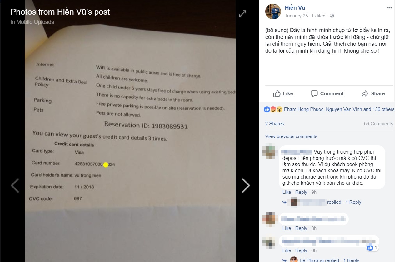 Agoda,  Booking bi to de lo so the tin dung anh 1