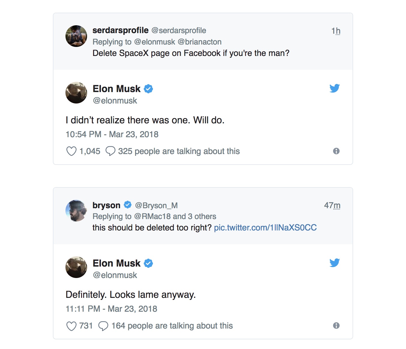 Elon Musk xóa Facebook Tesla và Space X ảnh 1 Elon Musk xoa Facebook Tesla va Space X anh 1