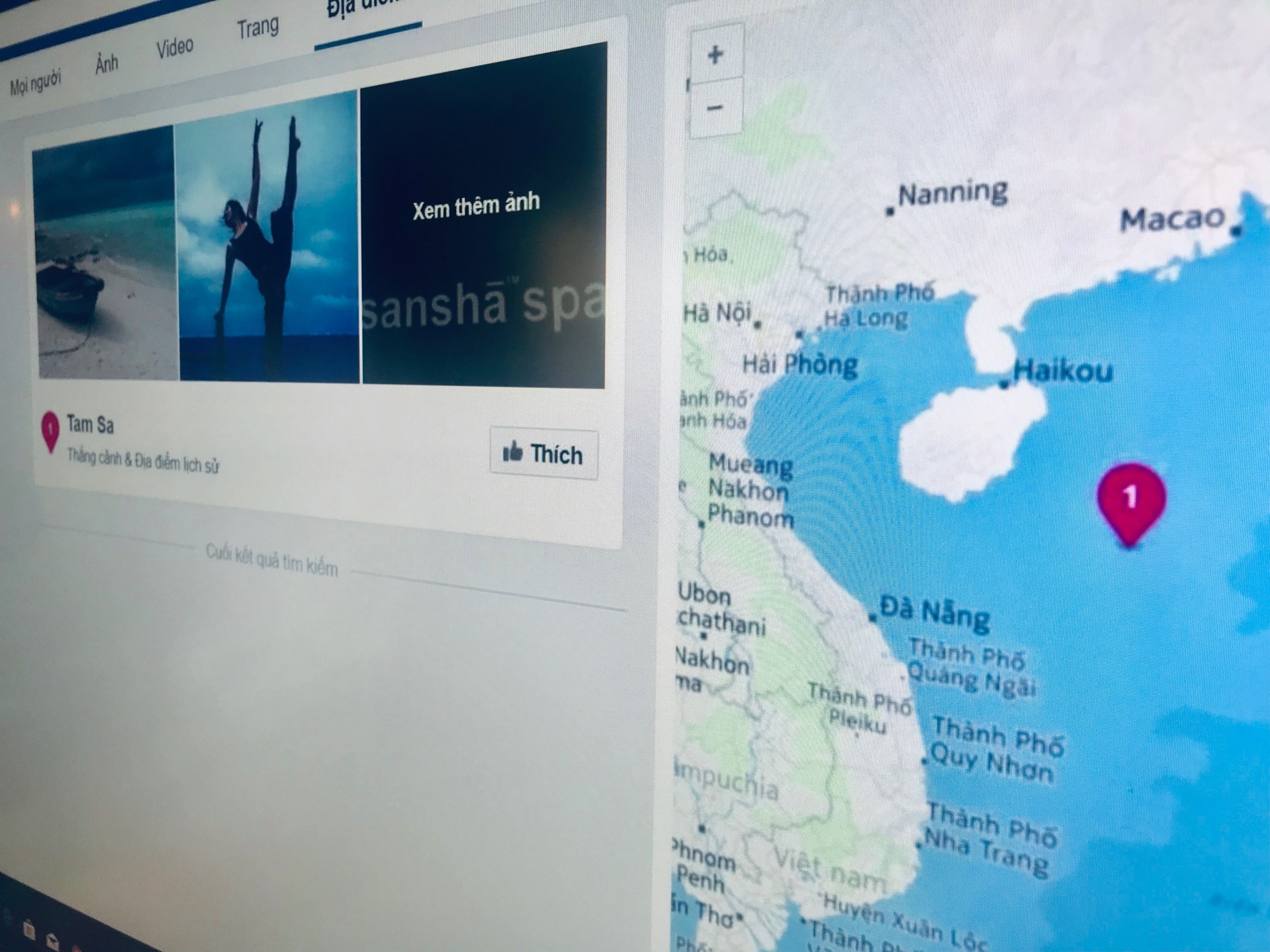 Facebook chua xu ly triet de ban do gop Hoang Sa vao Tam Sa hinh anh