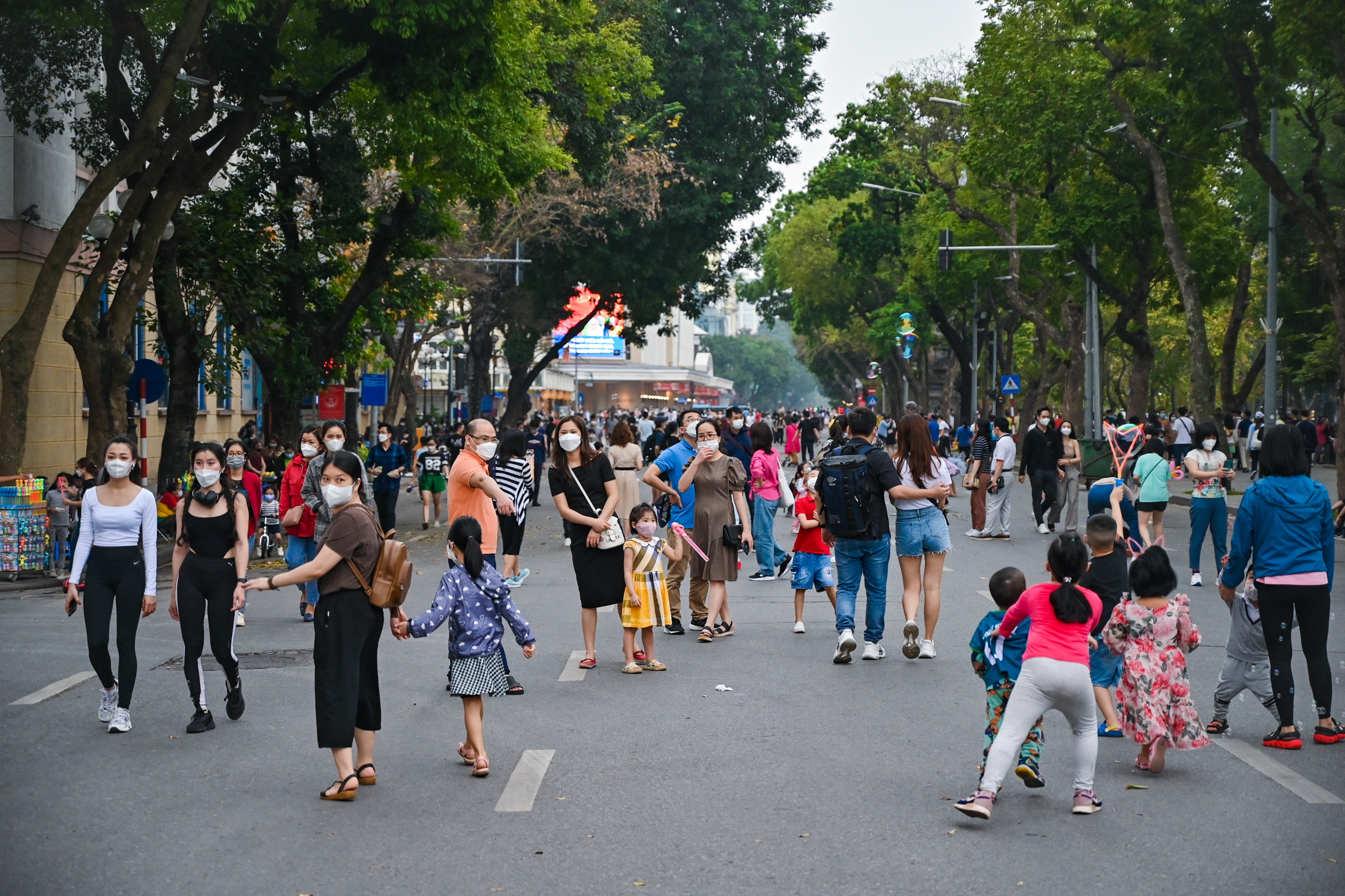 phố đi bộ hoạt động trở lại,  Hà Nội,  đời sống ảnh 1 pho di bo hoat dong tro lai,  Ha Noi,  doi song anh 1