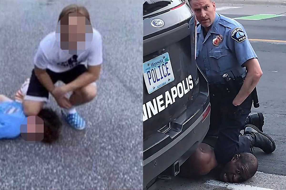 Bi bat, duoi hoc vi trao luu chup anh bat chuoc vu George Floyd hinh anh