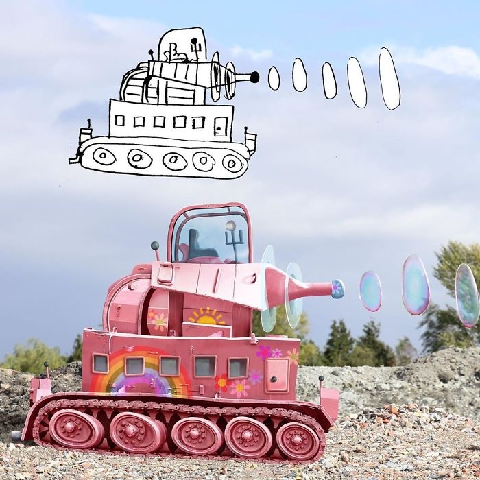 Thu vi dong vat duoi goc nhin tre con anh 12