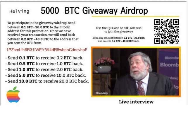 Steve Wozniak kien YouTube do video lua dao nap tien Bitcoin anh 2