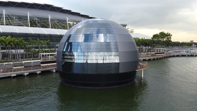 Apple Store noi tren nuoc tai Marina Bay Singapore anh 5