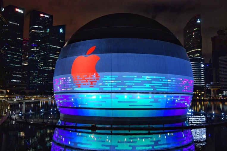 Apple Store noi tren nuoc tai Marina Bay Singapore anh 10