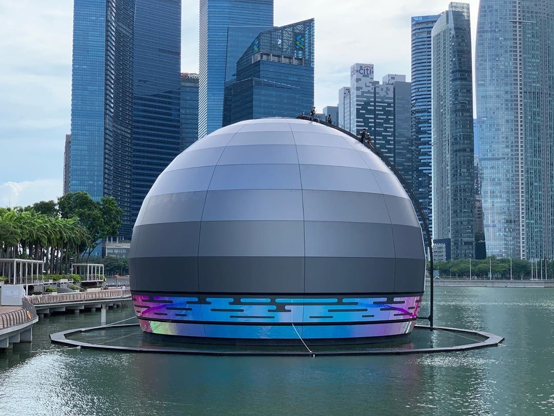 Apple Store noi tren nuoc tai Marina Bay Singapore anh 11