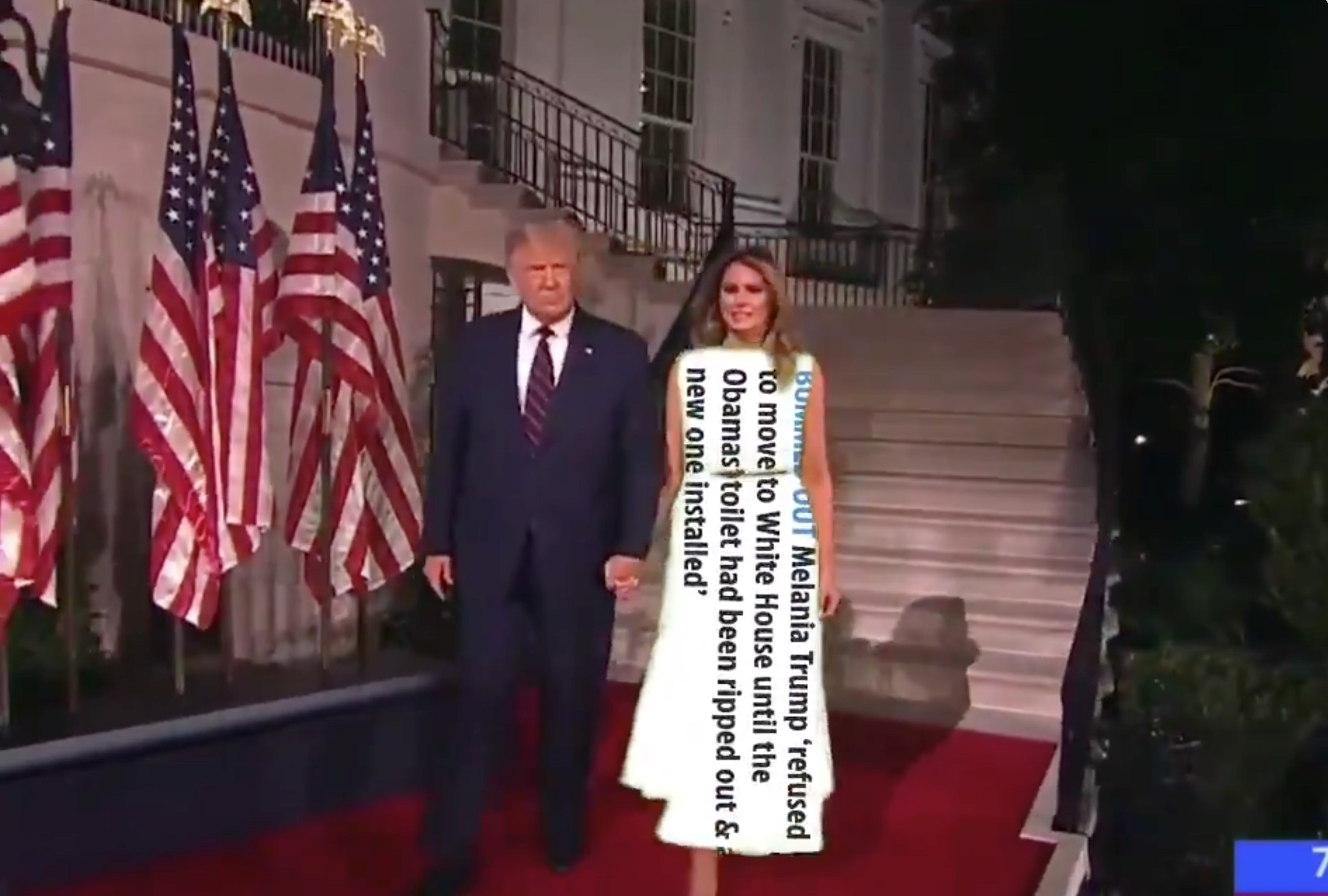 Anh che vay xanh la cua de nhat phu nhan Melania Trump anh 3