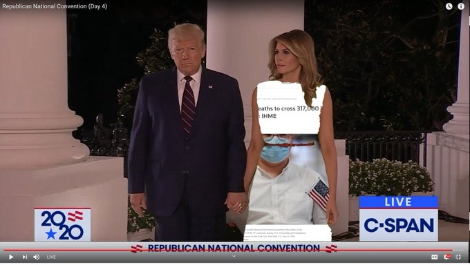 Anh che vay xanh la cua de nhat phu nhan Melania Trump anh 4