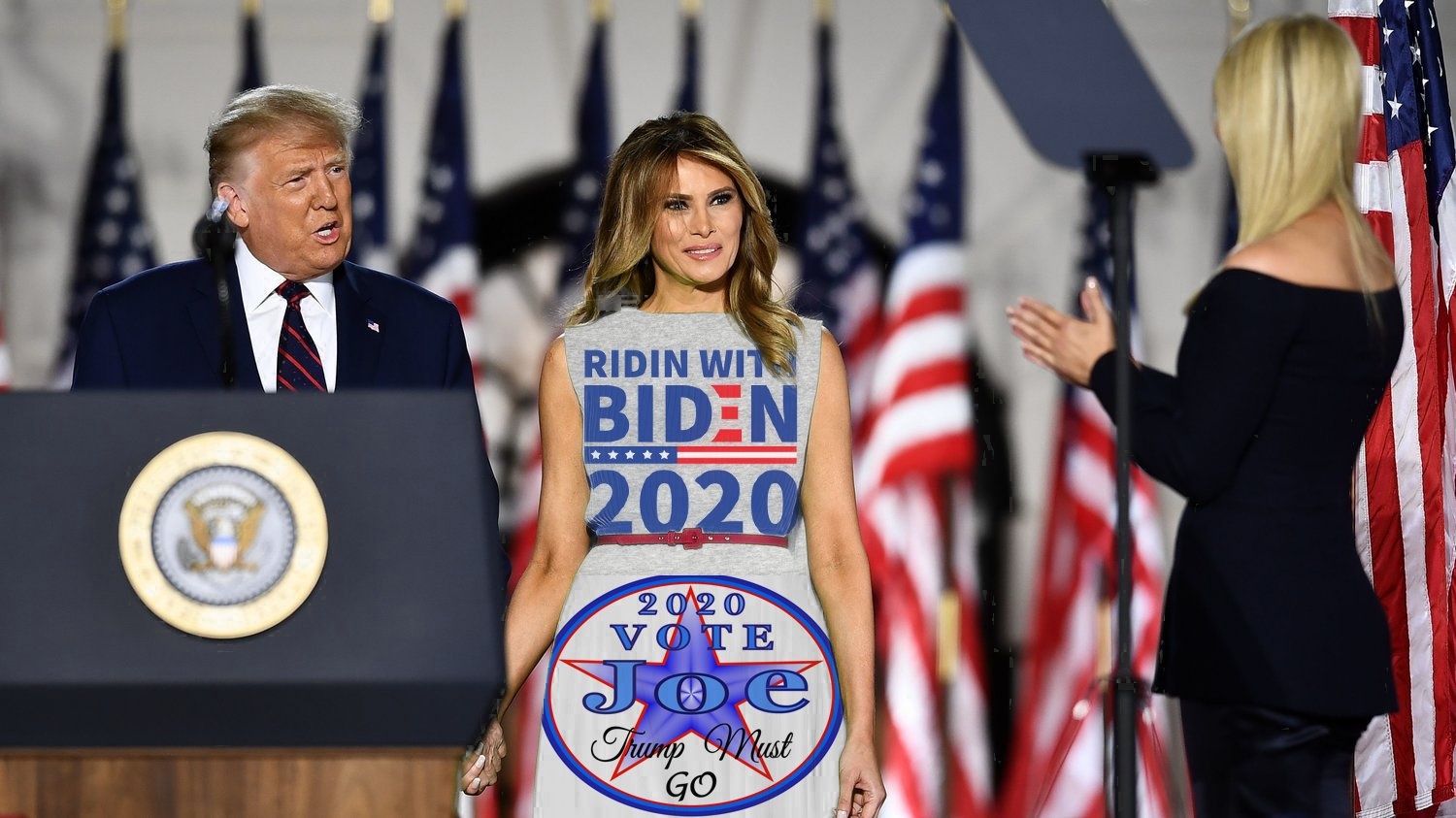 Anh che vay xanh la cua de nhat phu nhan Melania Trump anh 7