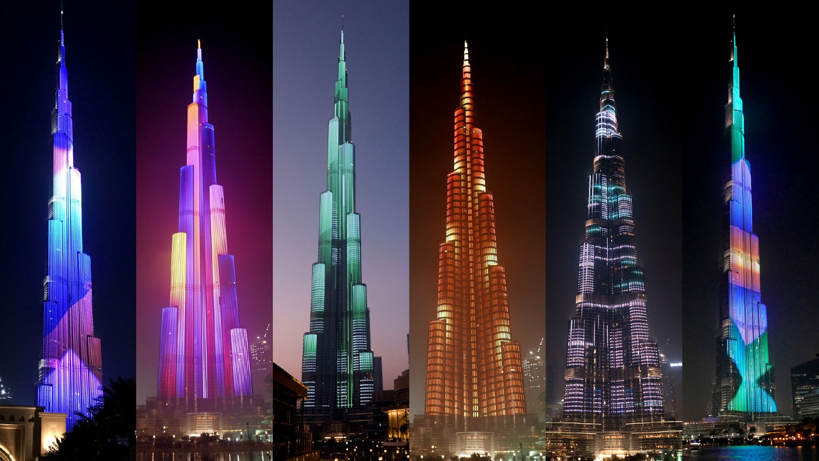 Quoc ky Viet Nam tren man hinh LED thap Burj Khalifa anh 6