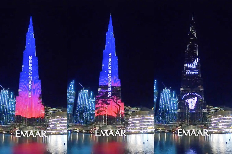 Quoc ky Viet Nam tren man hinh LED thap Burj Khalifa anh 19