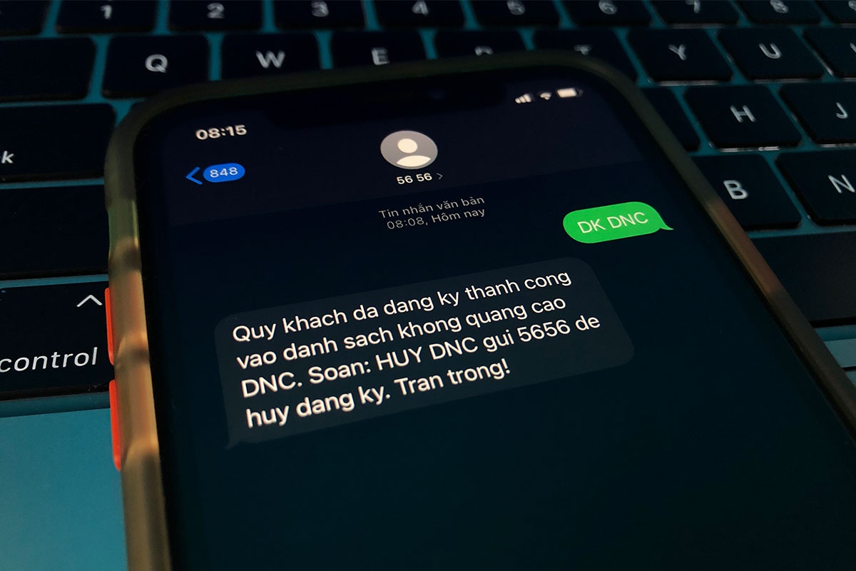 Cach chan SMS, cuoc goi rac lam phien chi voi mot tin nhan hinh anh