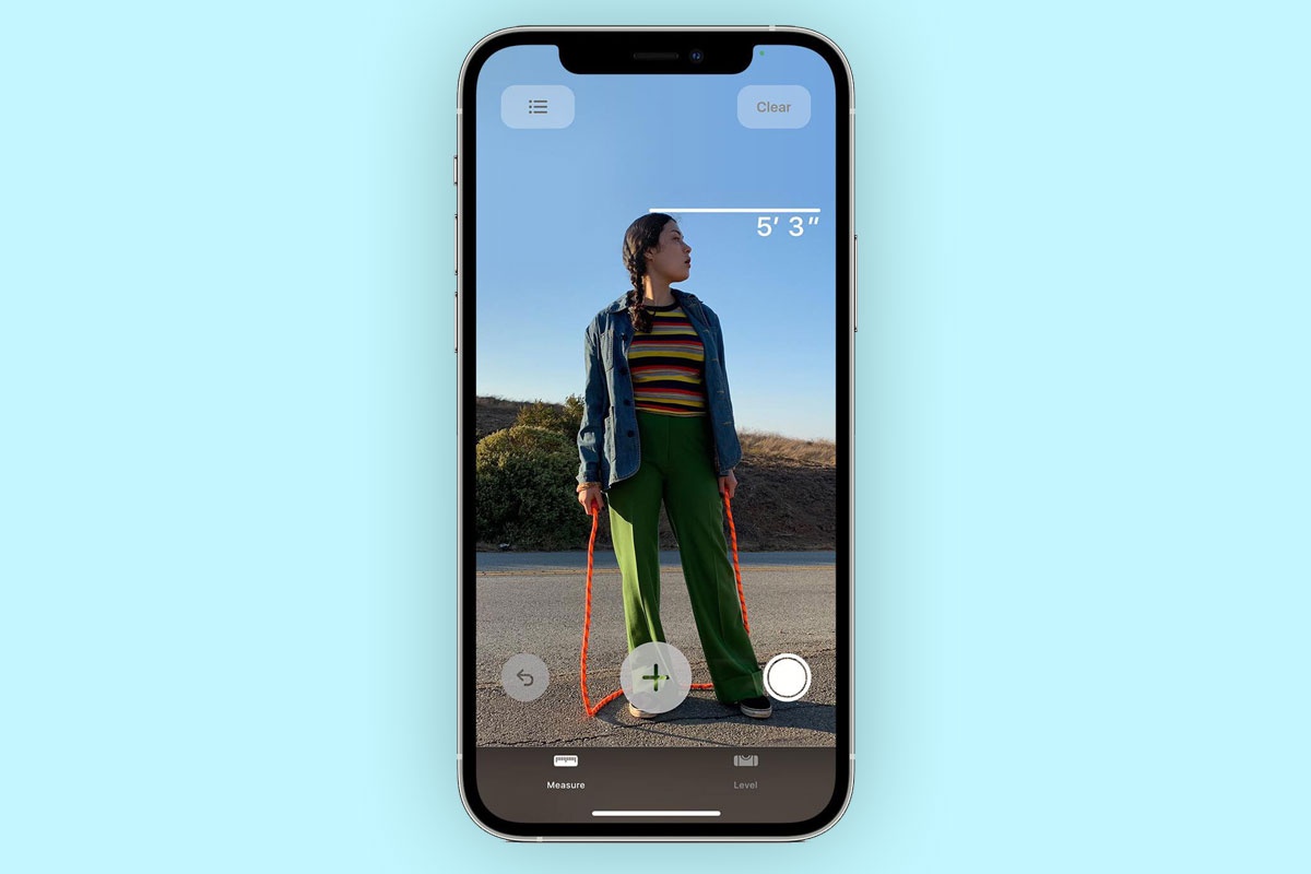 Tinh nang do chieu cao voi camera LiDAR tren iPhone 12 anh 1