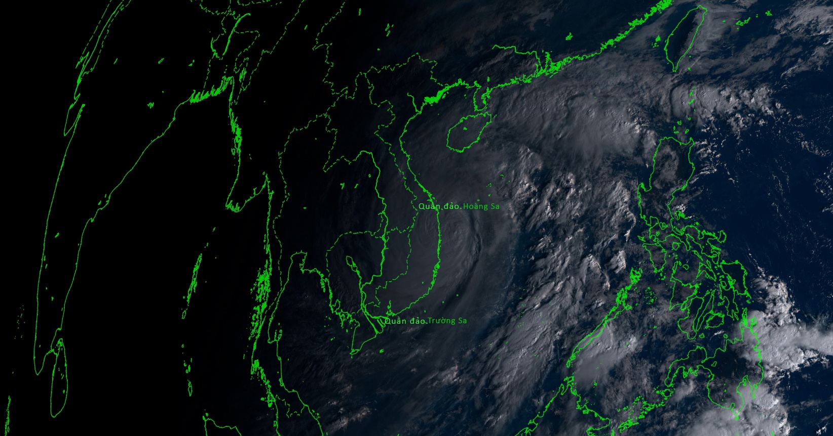 Ve tinh Himawari 8 theo doi bao so 9 ten Molave anh 1