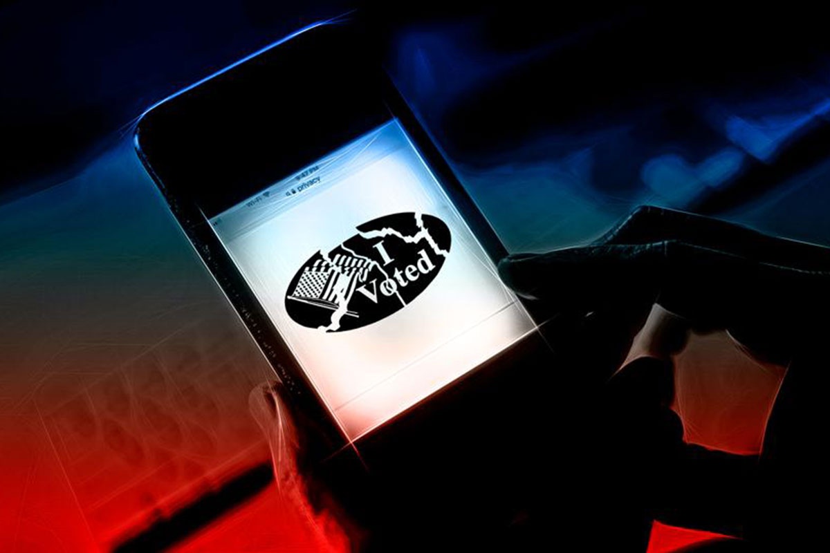 Nhieu cuoc goi la trong ngay bau cu My hinh anh