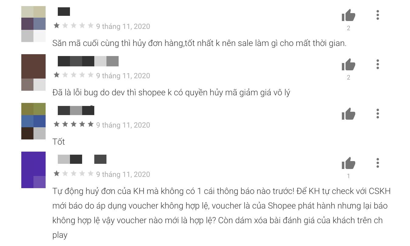 Shopee loi voucer,  huy hang loat don hang anh 2