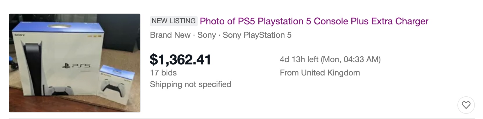 May choi game PlayStation 5 co gia 1 trieu USD tren eBay anh 2