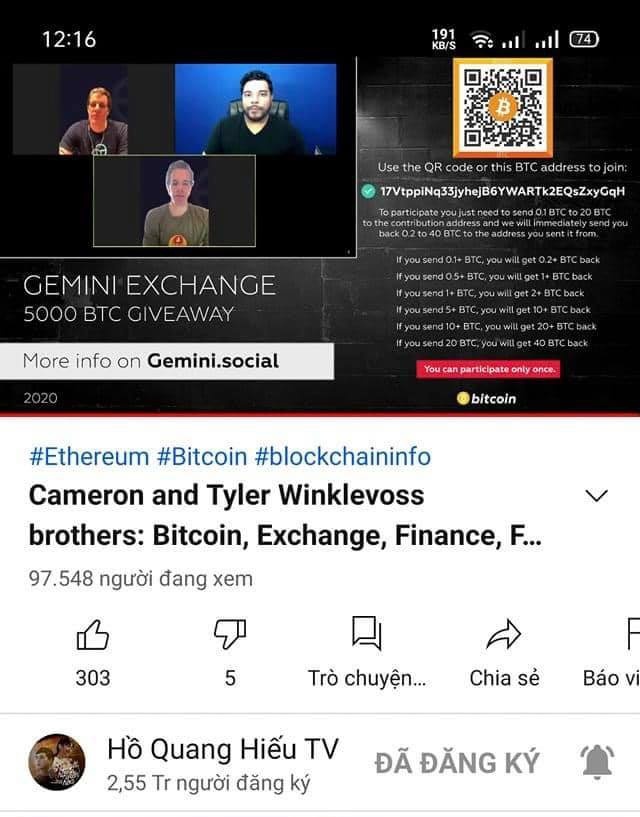 Chưa biết nguyên nhân hàng loạt kênh YouTube phát livestream lừa đảo ảnh 4 Chua biet nguyen nhan hang loat kenh YouTube phat livestream lua dao anh 4