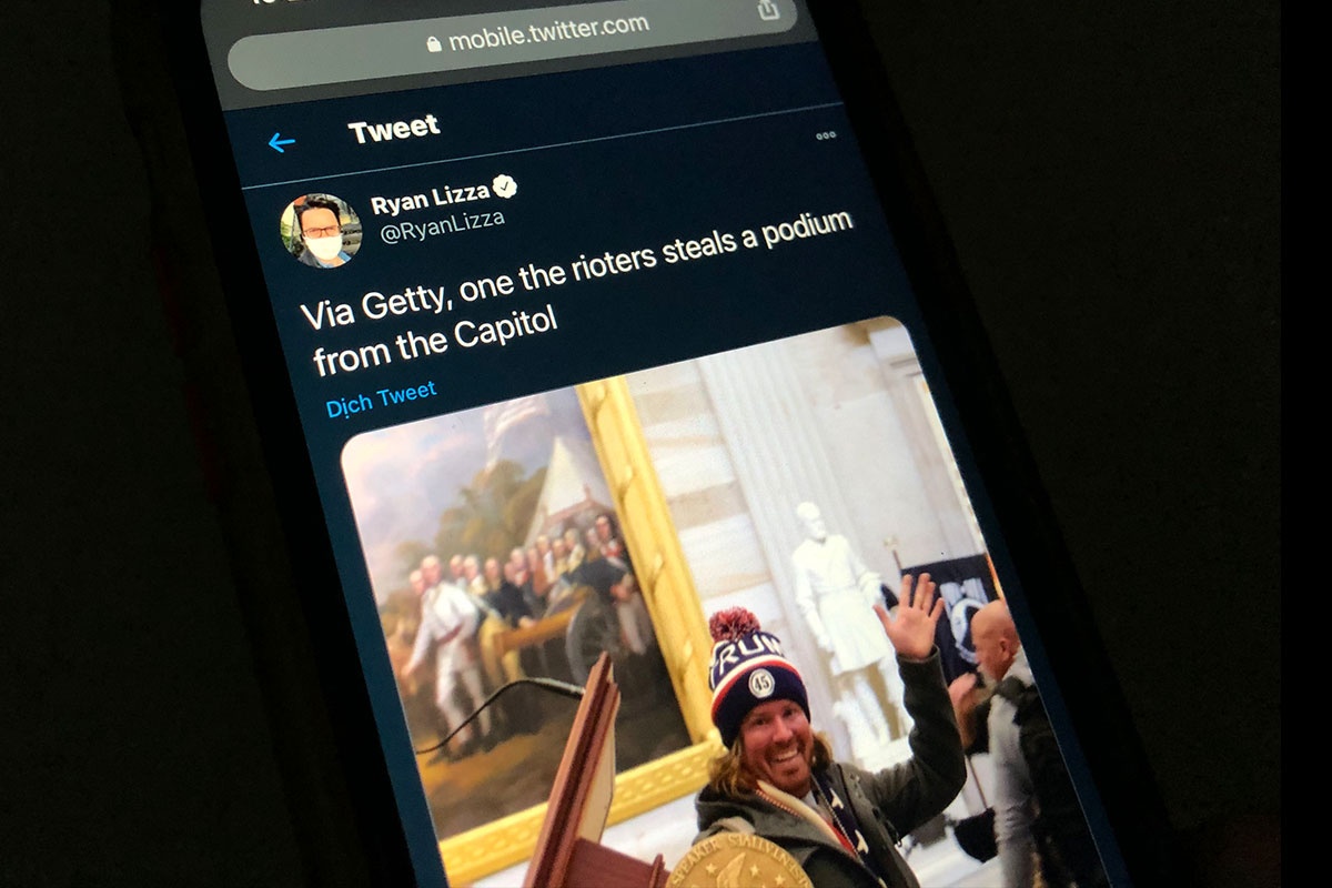 Ke an cap buc phat bieu tai Dien Capitol bi goi la ‘Via Getty’ hinh anh