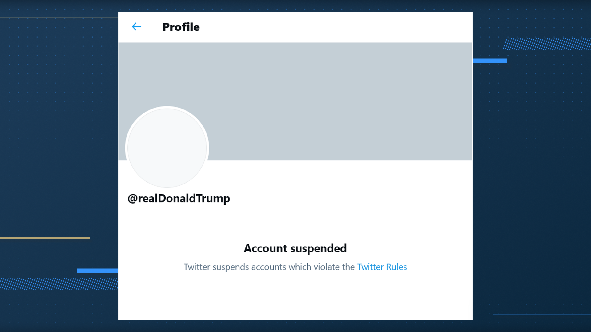 Ong Trump bi khoa tai khoan vinh vien anh 4