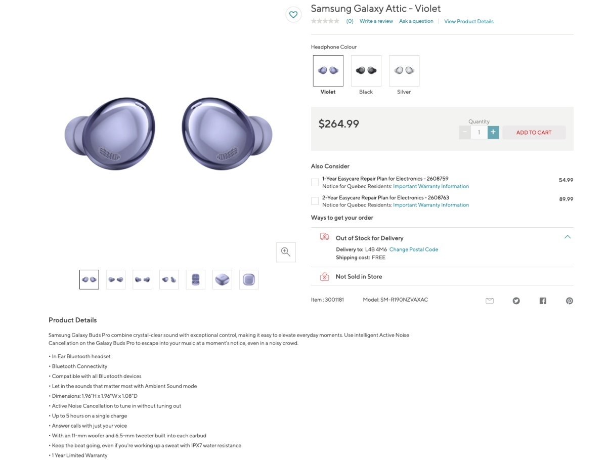 Tai nghe Samsung Galaxy Buds Pro anh 1