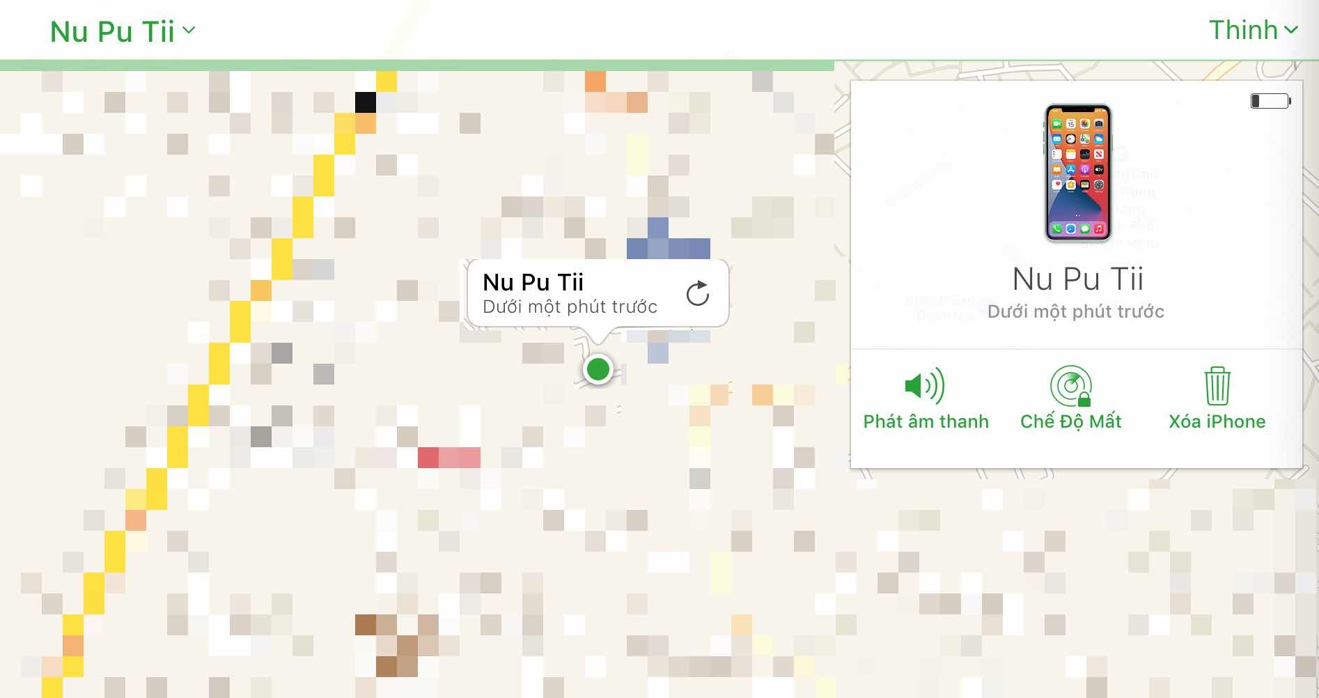 Tim iPhone bi mat anh 5