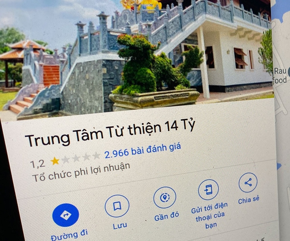 Nha tho cua Hoai Linh bi doi ten tren Google Maps hinh anh