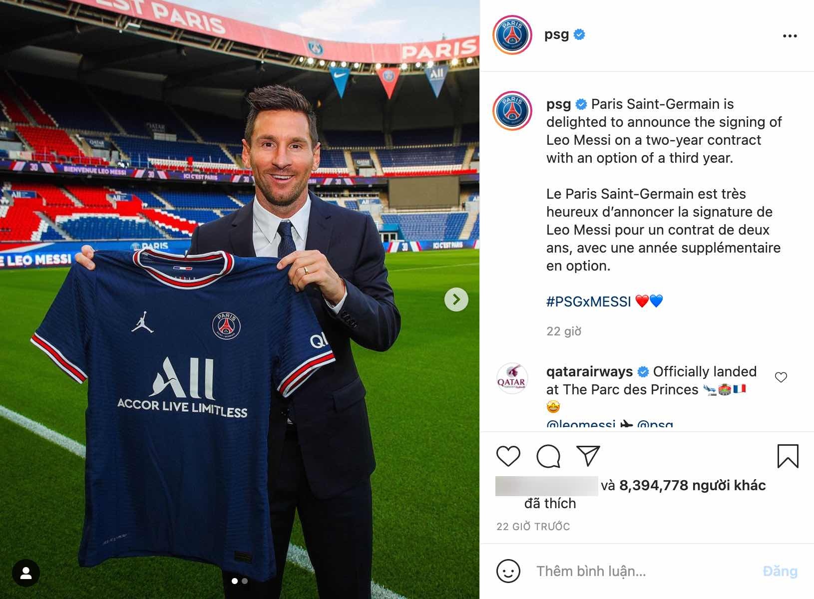 Messi giup PSG co them 4 trieu theo doi anh 2