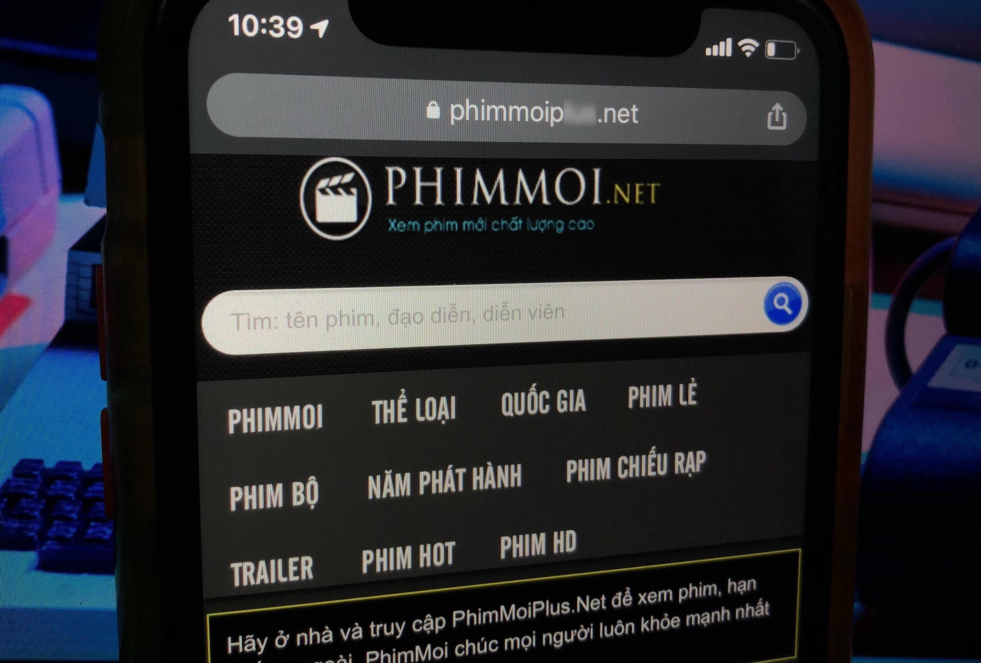 Nhieu phien ban Phimmoi.net tiep tuc vi pham ban quyen hinh anh