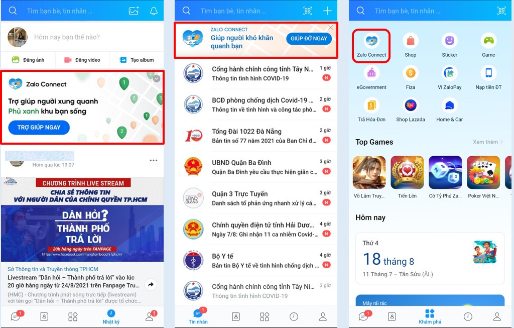 Tinh nang giup do mua dich Zalo Connect anh 3