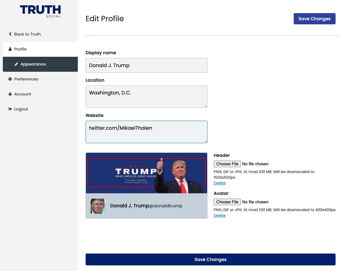 Mang xa hoi cua ong Trump bi hack anh 2