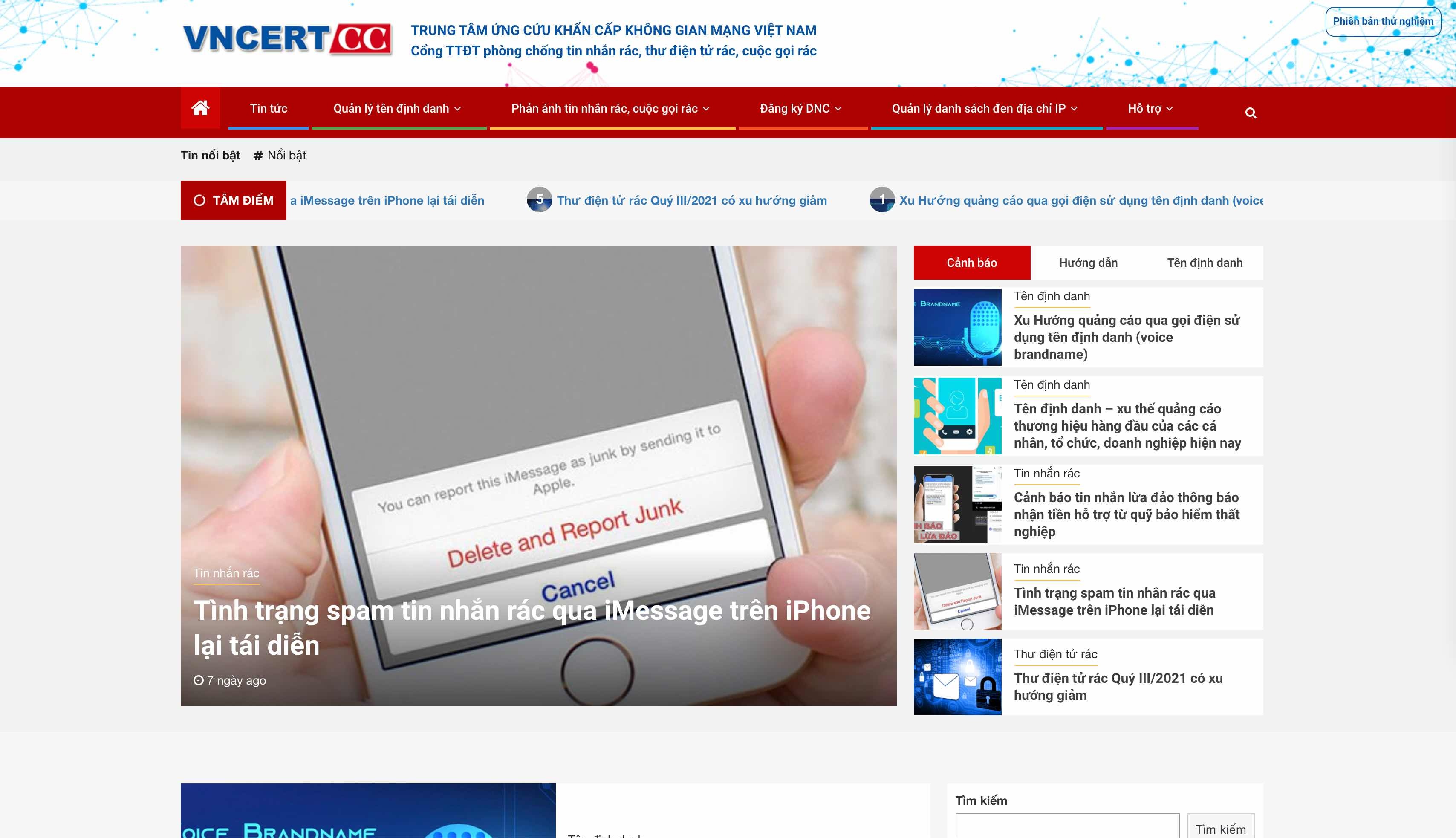 Ra mat website chong tin nhan rac anh 1