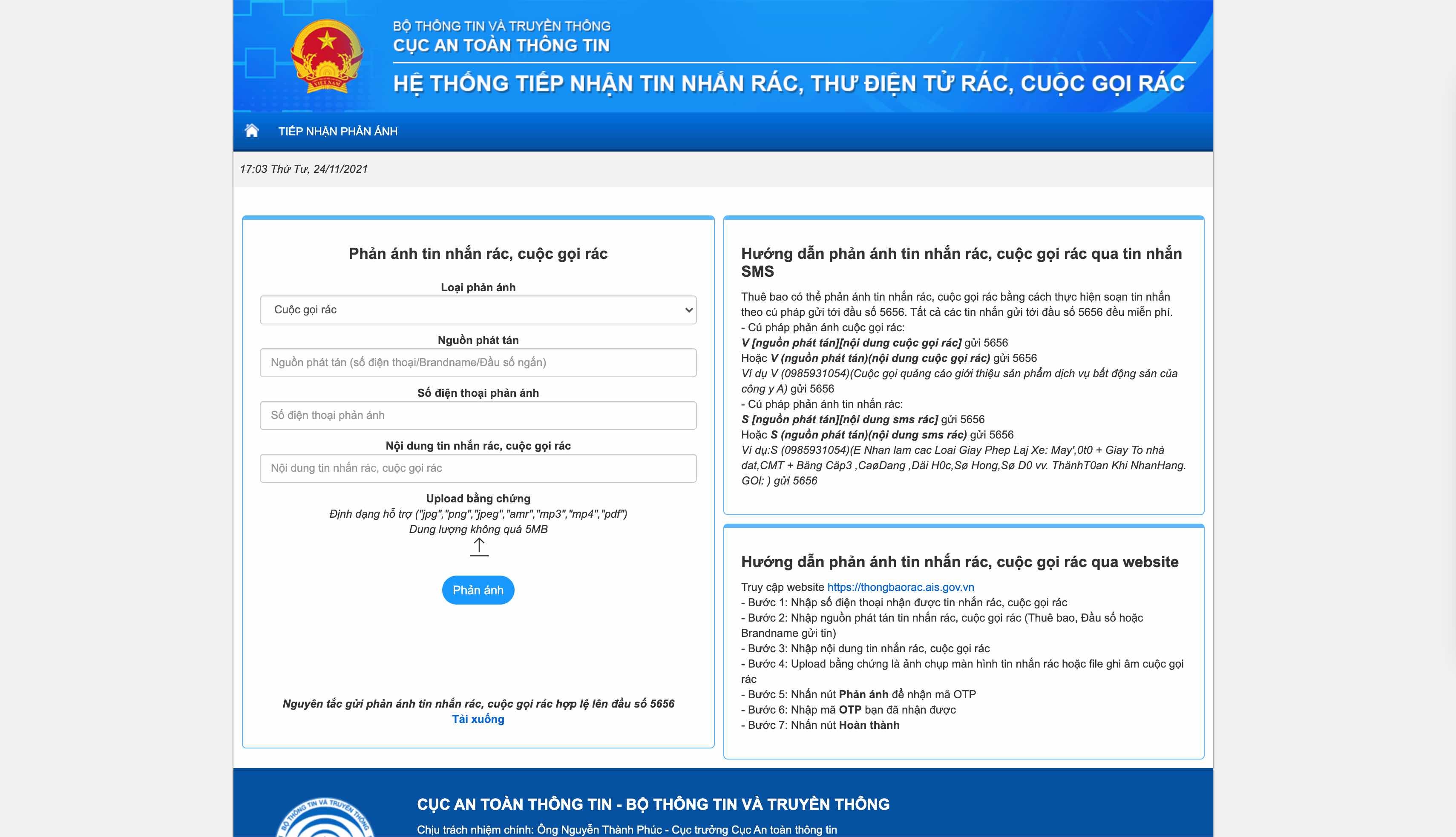Ra mat website chong tin nhan rac anh 2