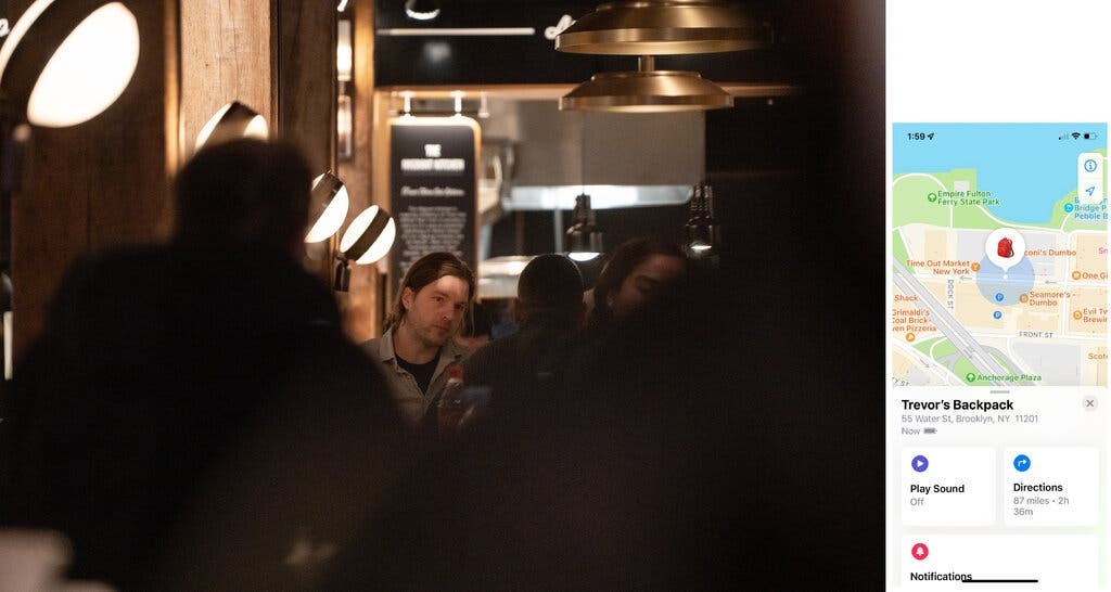 Phong vien gan AirTag vao xe de theo doi chong anh 2