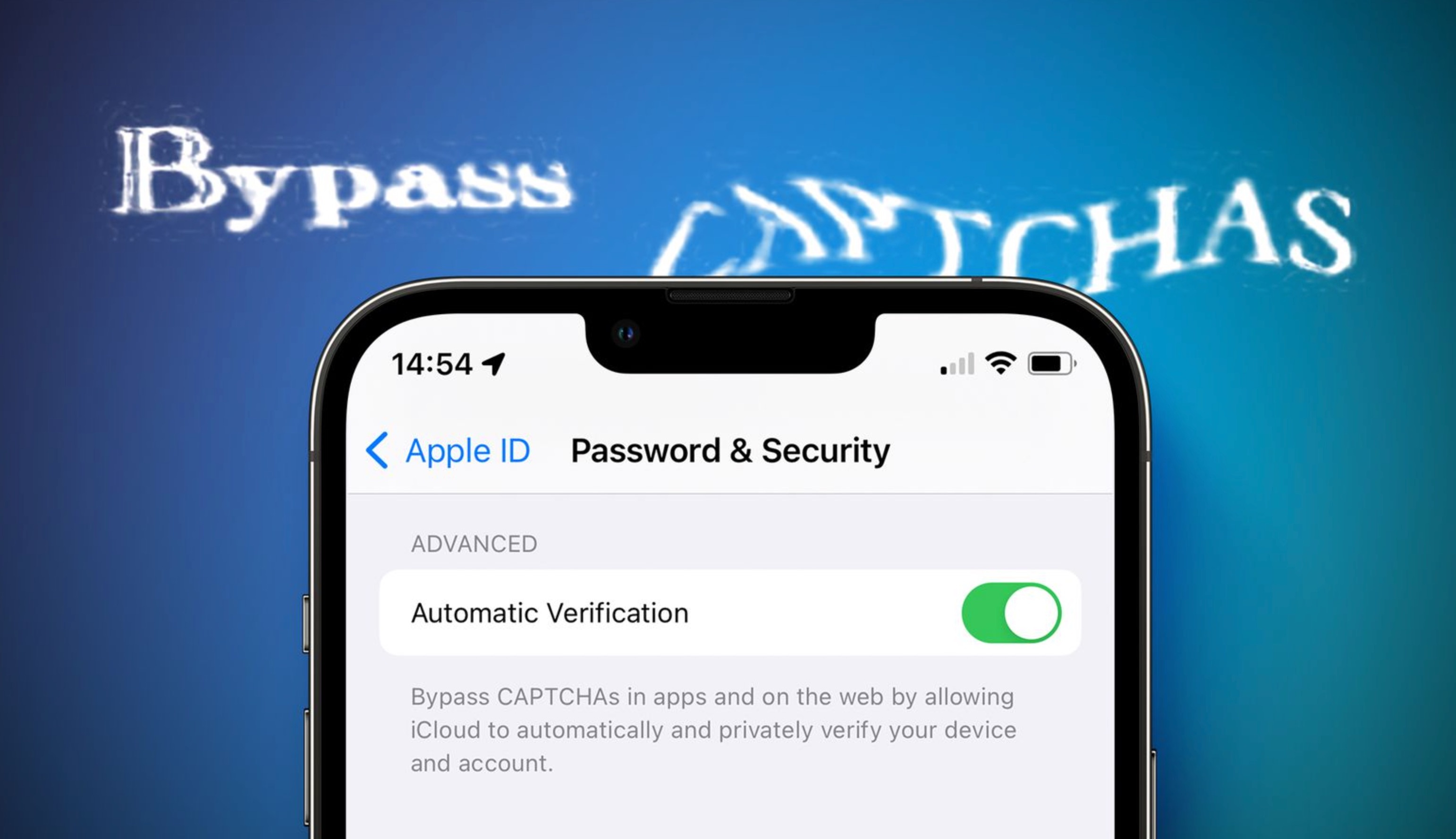 Apple muon loai bo CAPTCHA tren iOS 16 anh 1