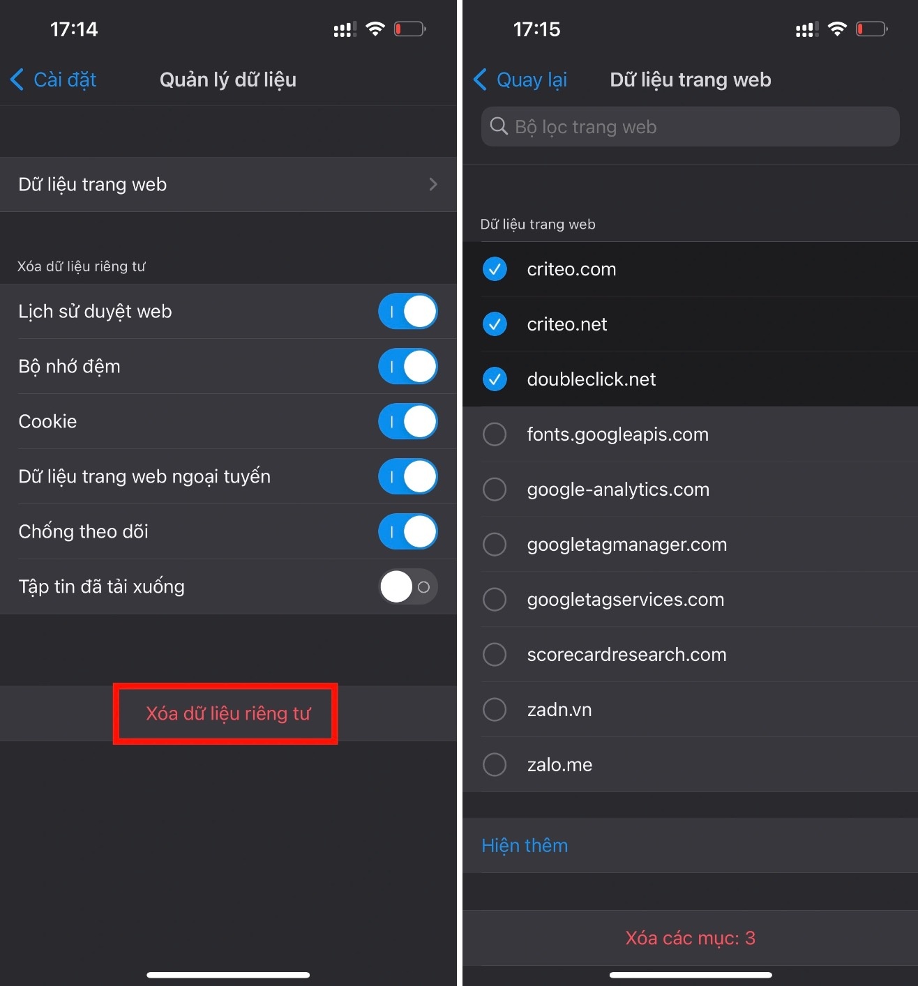 Cach xoa bo nho cache tren iPhone anh 3