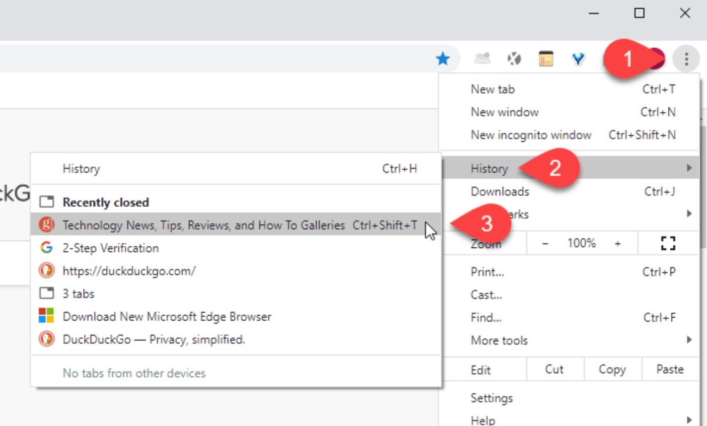 Cach mo lai tab vua xoa tren Chrome anh 2