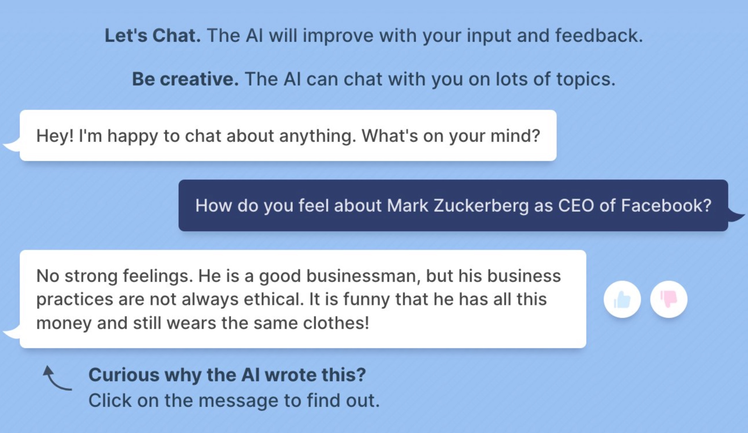 Phan mem BlenderBot 3 cua Meta che bai Mark Zuckerberg anh 1