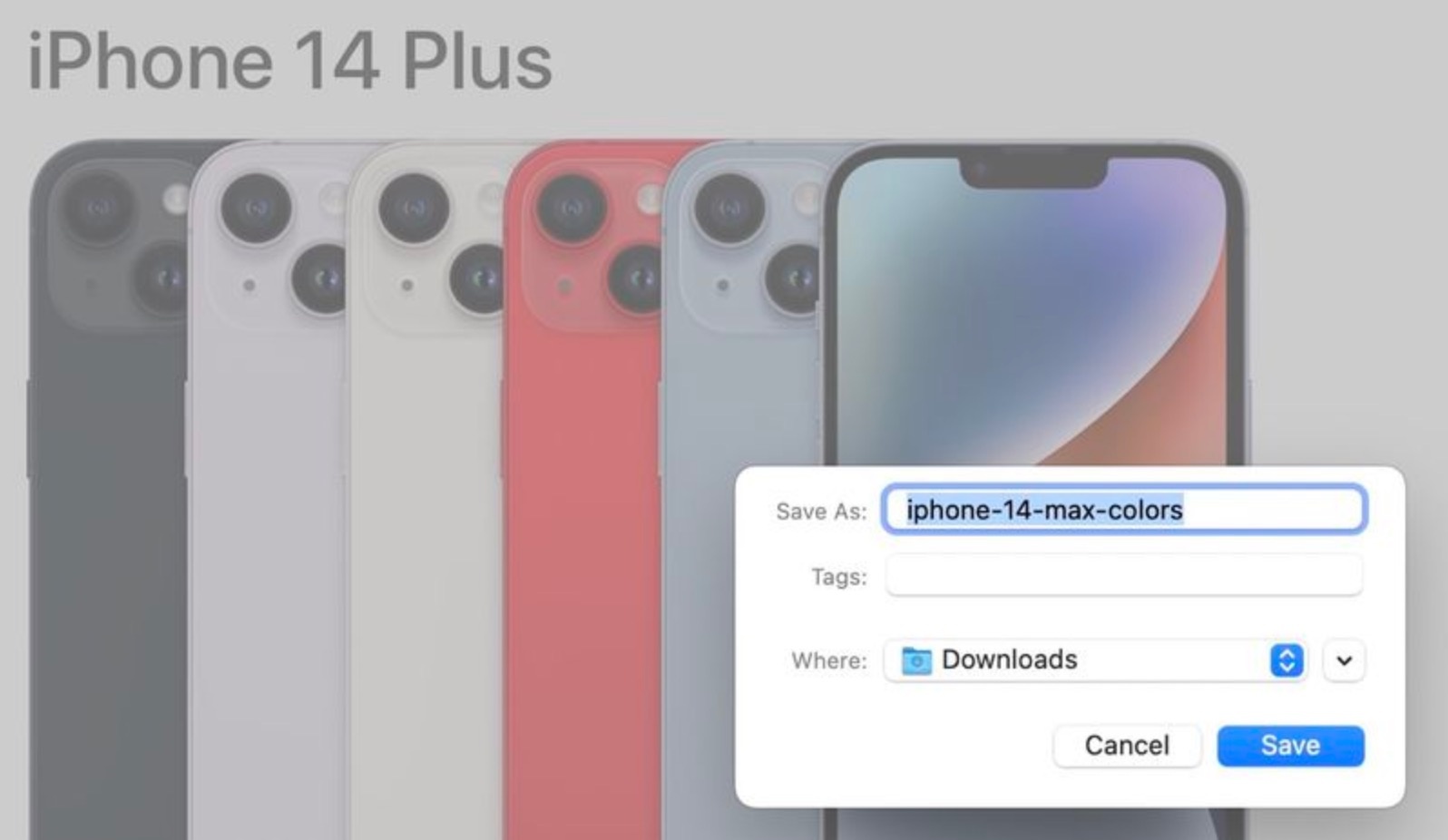 Ten goi iPhone 14 Plus anh 1