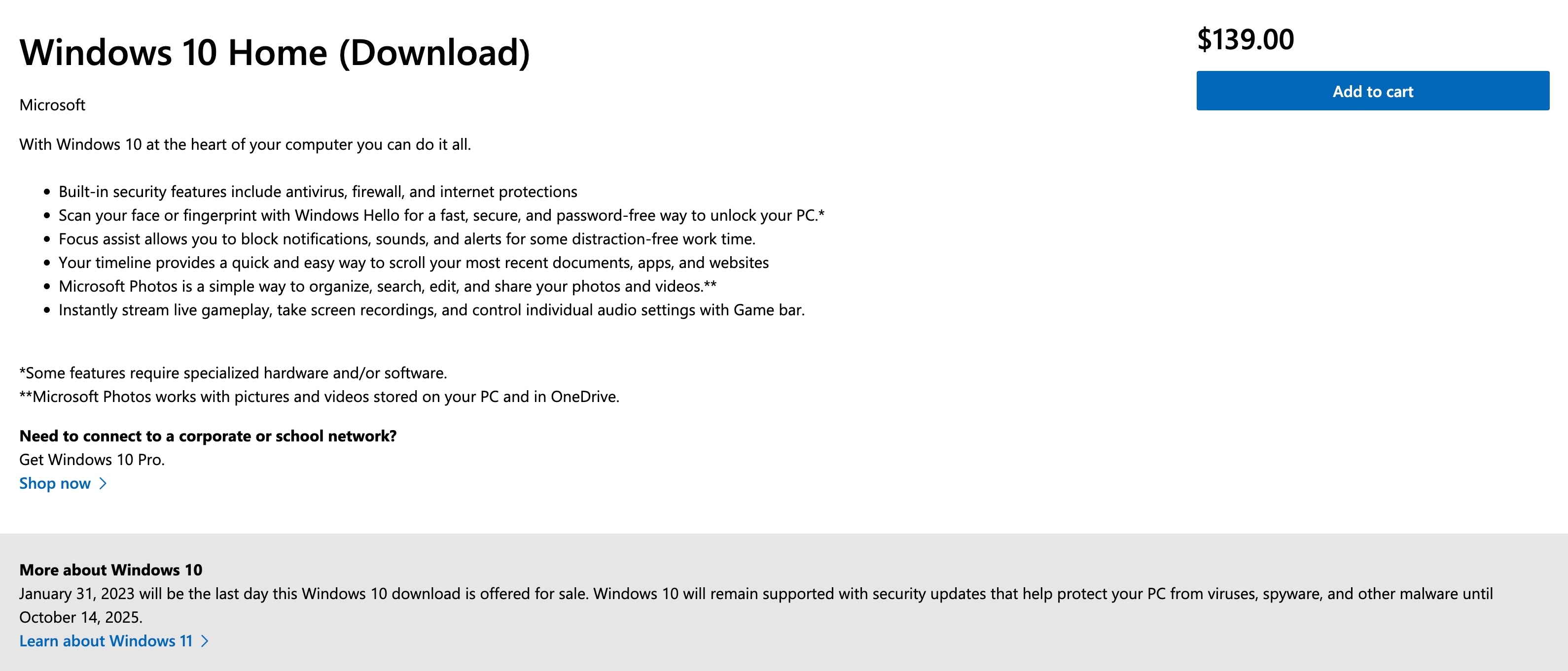 Microsoft ngung ban Windows 10 anh 1