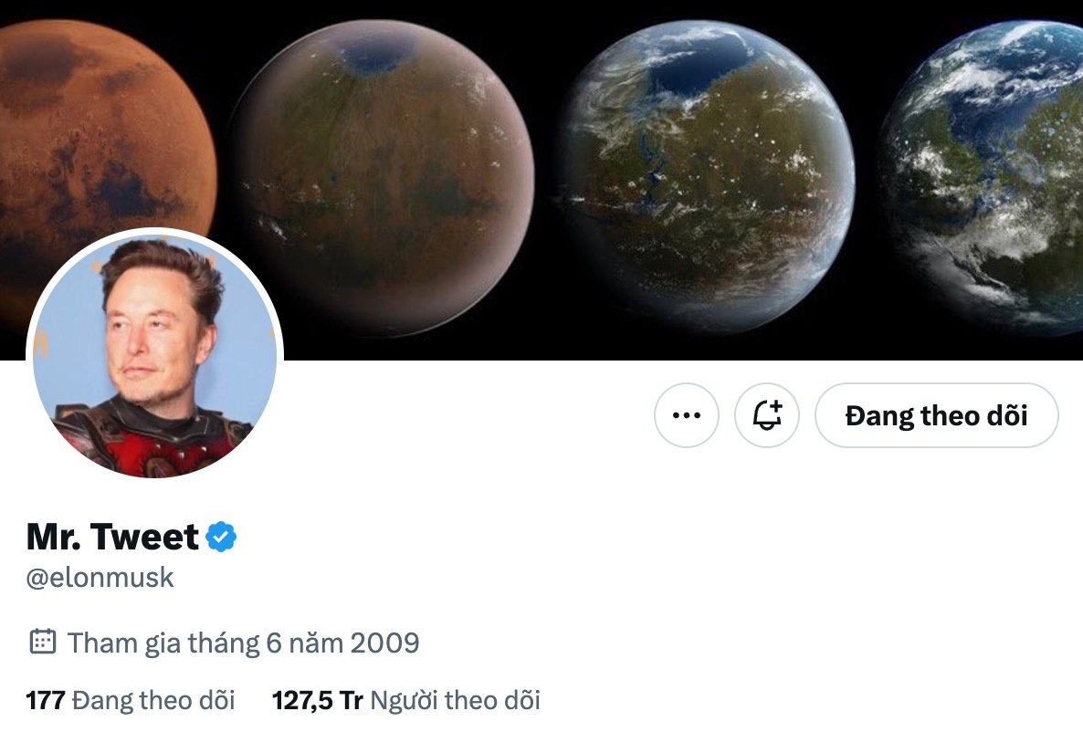 Tai khoan Twitter Elon Musk anh 1
